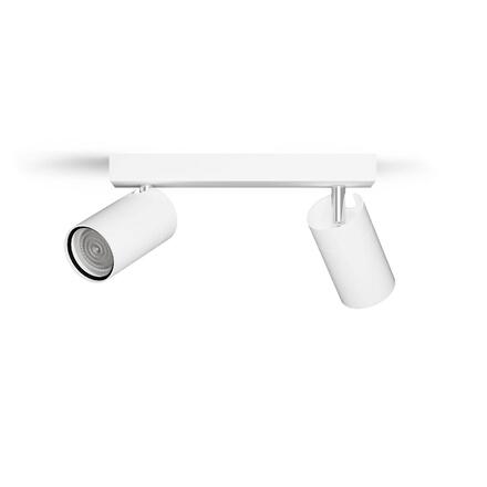 Philips Idris bodové koupelnové svítidlo 2x GU10 5W bez zdroje 24cm IP44, bílé