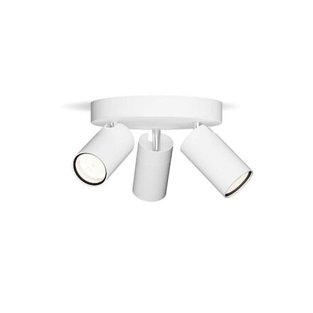 Philips Idris bodové koupelnové svítidlo 3x GU10 5W bez zdroje 20cm kulaté IP44, bílé