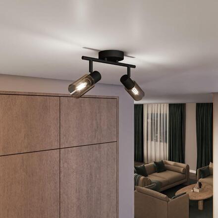Philips Palms bodové svítidlo 2x E14 25W bez zdroje 27,5cm IP20, černé