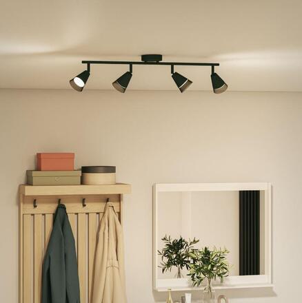 Philips Cleft bodové svítidlo 4x GU10 5W bez zdroje 69,5cm IP20, černé