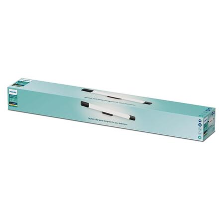 Philips Rover koupelnové nástěnné svítidlo LED 10W 900lm 2700K nestmívatelné 63cm zaoblené IP44, černé