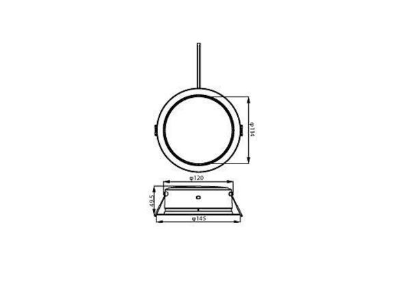 Philips DIAMOND Cut Ultra Efficient podhledové LED svítidlo 4,8W 800lm 4000K 14,5cm kulaté IP20, bílé