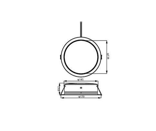 Philips DIAMOND Cut Ultra Efficient podhledové LED svítidlo 6,5W 1050lm 4000K 17cm kulaté IP20, bílé