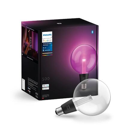 Philips Hue Lightguide LED žárovka E27 G125 6,8W 500lm 2000-6500K RGB CRI80 IP20, stmívatelná