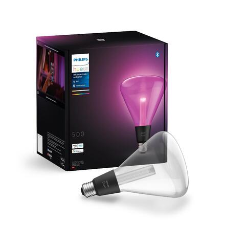 Philips Hue Lightguide Triangle LED žárovka E27 6,8W 500lm 2000-6500K RGB CRI80 IP20, stmívatelná