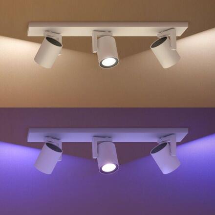 Philips Hue 50623/31/P7 Hue WACA Argenta bodové LED svítidlo GU10 3x5,7W 350lm 2000-6500K RGB IP20 bílá