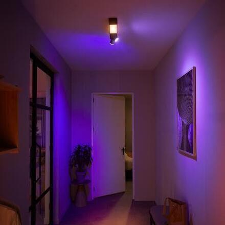 Philips Hue 50610/30/P7 Hue WACA Centris stropní LED svítidlo 1x11W+GU10 2x5,7W 1560lm 2000-6500K RGB IP20 černá