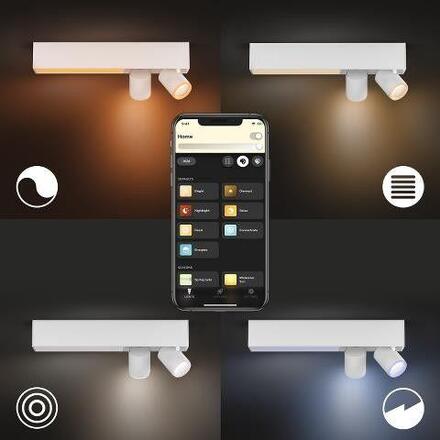 Philips Hue 50610/31/P7 Hue WACA Centris stropní LED svítidlo 1x11W+GU10 2x5,7W 1560lm 2000-6500K RGB IP20 bílá