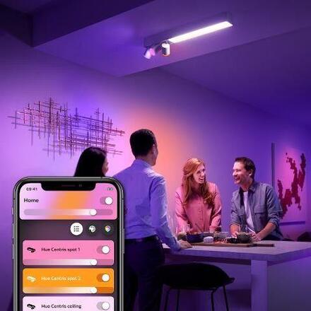 Philips Hue 50609/31/P7 Hue WACA Centris stropní LED svítidlo 1x36W+GU10 3x5,7W 3550lm 2000-6500K RGB IP20 bílá