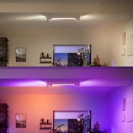 Philips Hue 50607/31/P7 Hue WACA Centris stropní LED svítidlo 1x40W+GU10 4x5,7W 4200lm 2000-6500K RGB IP20 bílá