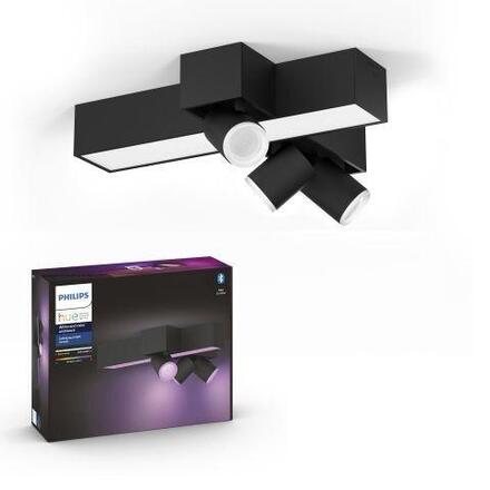 Philips Hue 50608/30/P7 Hue WACA Centris stropní LED svítidlo 1x25W+GU10 3x5,7W 2810lm 2000-6500K RGB IP20 černá