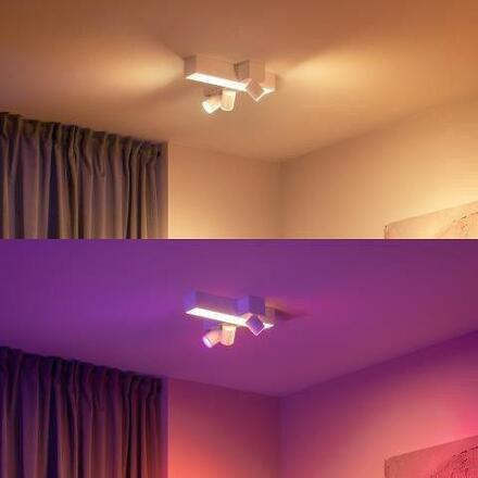 Philips Hue 50608/31/P7 Hue WACA Centris stropní LED svítidlo 1x25W+GU10 3x5,7W 2810lm 2000-6500K RGB IP20 bílá