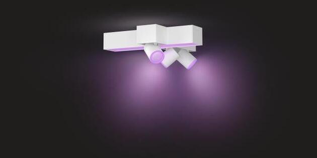 Philips Hue 50608/31/P7 Hue WACA Centris stropní LED svítidlo 1x25W+GU10 3x5,7W 2810lm 2000-6500K RGB IP20 bílá
