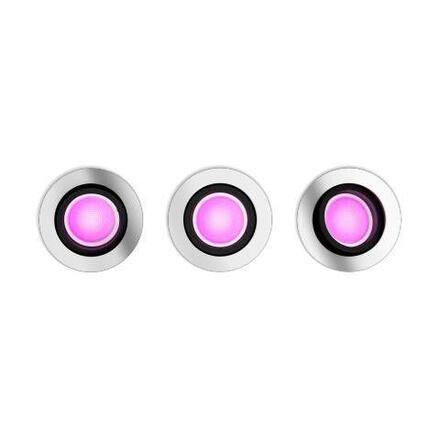 Philips Hue WACA Centura podhledové LED svítidlo 3x GU10 5,7W 350lm 2000-6500K RGB kulaté IP20 hliník