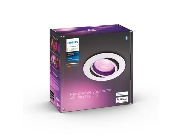 Philips Hue WACA Centura podhledové LED svítidlo GU10 5,7W 350lm 2000-6500K RGB IP20 kulaté, bílé