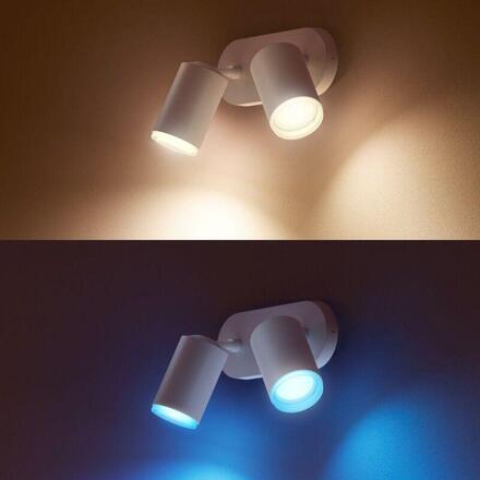 Philips Hue 50632/31/P7 Hue WACA Fugato bodové LED svítidlo 2x GU10 5,7W 350lm 2000-6500K RGB IP20, bílé