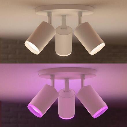 Philips Hue 50633/31/P7 Hue WACA Fugato bodové LED svítidlo 3x GU10 5,7W 350lm 2000-6500K RGB IP20, bílé