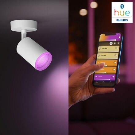 Philips Hue 50633/31/P7 Hue WACA Fugato bodové LED svítidlo 3x GU10 5,7W 350lm 2000-6500K RGB IP20, bílé