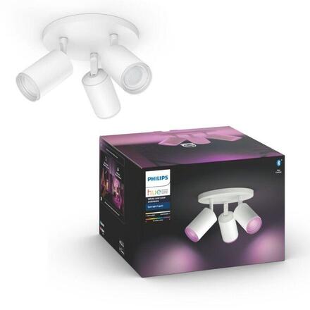 Philips Hue 50633/31/P7 Hue WACA Fugato bodové LED svítidlo 3x GU10 5,7W 350lm 2000-6500K RGB IP20, bílé