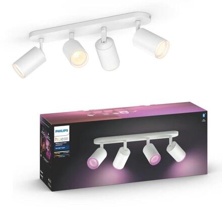 Philips Hue 50634/31/P7 Hue WACA Fugato bodové LED svítidlo 4x GU10 5,7W 350lm 2000-6500K RGB IP20, bílé