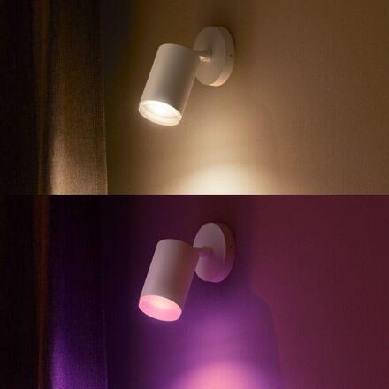 Philips Hue 50631/31/P7 Hue WACA Fugato bodové LED svítidlo GU10 5,7W 350lm 2000-6500K RGB IP20 bílá