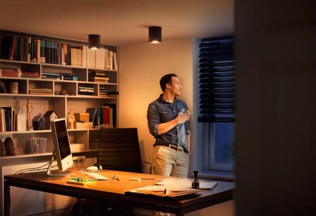 Philips Hue WA Milliskin zápustné LED svítidlo 3xGU10 4,2W 400lm 2200-6500K 9cm kulaté IP20, bílé