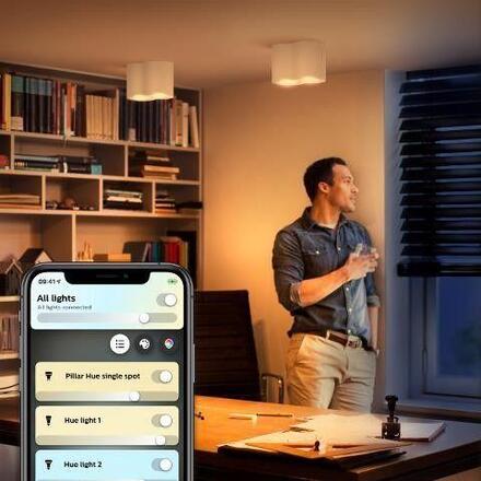 Philips Hue WA Pillar bodové LED svítidlo GU10 2x5W 350lm 2200-6500K IP20 bílá + ovladač