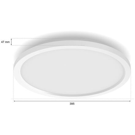 Philips Hue Aurelle přisazený LED panel RD S (kulatý) O 39,5 cm, bílá, 2200-6500K