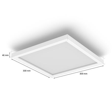 Philips Hue Aurelle přisazený LED panel SQ S (čtverec) 30x30cm, bílá, 2200-6500K