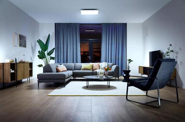 Philips Hue Aurelle přisazený LED panel SQ XL (čtverec) 60x60cm, bílá, 2200-6500K