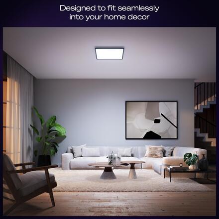 Philips Hue Aurelle přisazený LED panel SQ XL (čtverec) 60x60cm, černá, 2200-6500K