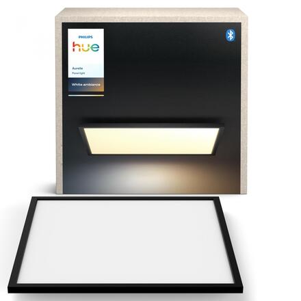 Philips Hue Aurelle přisazený LED panel SQ XL (čtverec) 60x60cm, černá, 2200-6500K