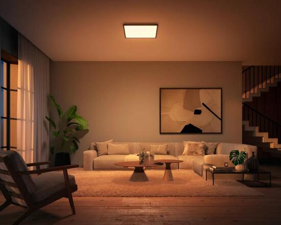 Philips Hue Aurelle přisazený LED panel SQ XL (čtverec) 60x60cm, černá, 2200-6500K