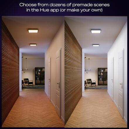 Philips Hue Aurelle přisazený LED panel SQ S (čtverec) 30x30cm, černá, 2200-6500K