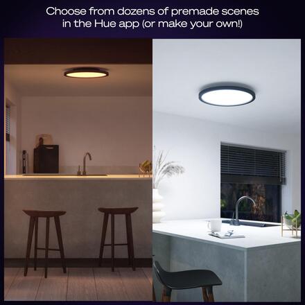 Philips Hue Aurelle přisazený LED panel RD S (kulatý) O 39,5 cm, černá, 2200-6500K