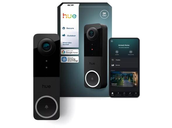 Philips Hue Secure kabelový videozvonek 12V, Zigbee/Bluetooth