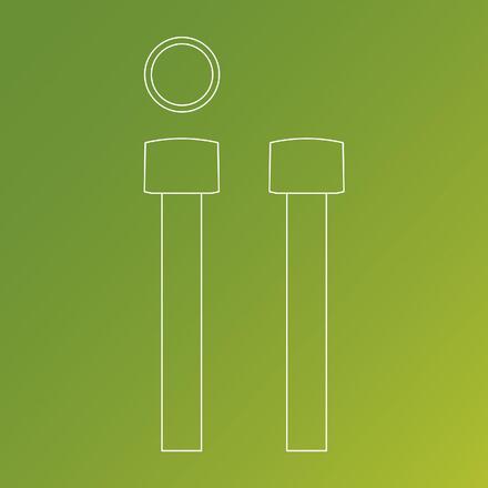 Philips Otis UltraEfficient venkovní sloupkové LED svítidlo 4,3W 800lm 2700K IP44 60cm, nerezové