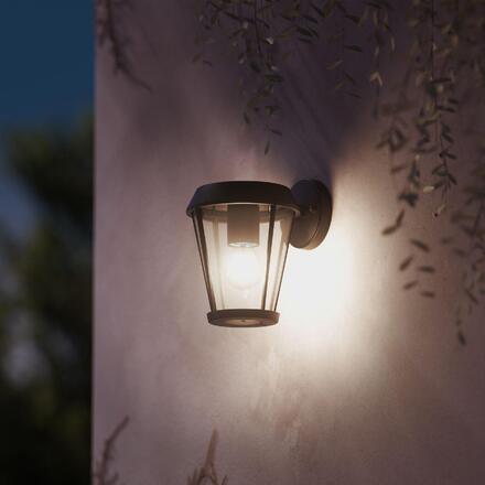 Philips Sunera venkovní nástěné svítidlo E27 max. 1x25W bez zdroje IP44, černé