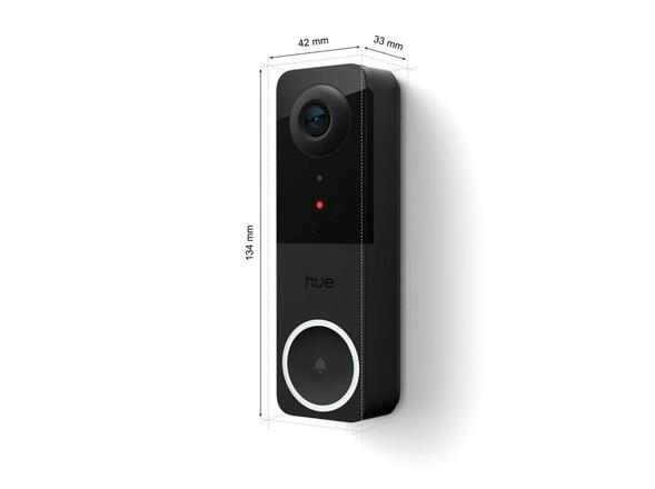 Philips Hue Secure sada zabezpečeného kabelového videozvonku, 12V, Zigbee/Bluetooth