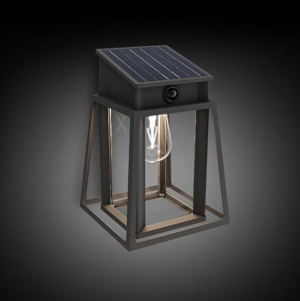 Philips Lysin UltraEfficient solární LED svítidlo se senzorem 3,2W 500lm 4000K IP44 hranaté, černé