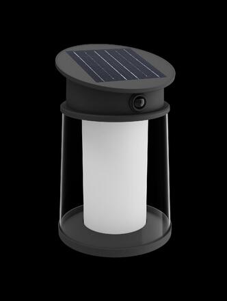 Philips Juda UltraEfficient solární LED svítidlo se senzorem 3,2W 500lm 2700K IP44 kulaté, černé