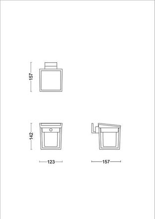 Philips Blaise UltraEfficient solární LED svítidlo se senzorem 1,5W 250/20lm 3000K IP44, hranaté, antracit