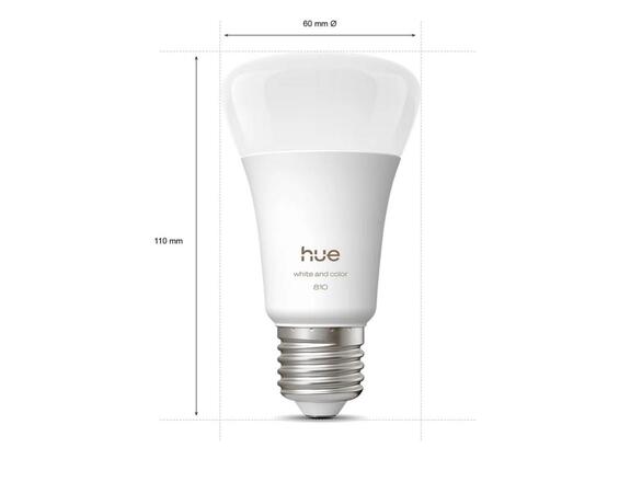 Philips Hue WCA 810 smart žárovka A60 E27, 6W, 810lm (2ks), 1000-20000K RGB