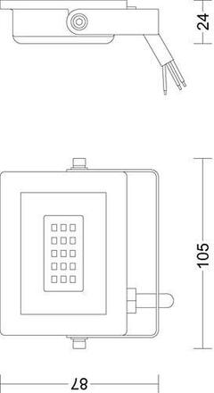 Philips Lois flood BL 10W 30K HV Venkovní reflektor LED 10W 950lm 3000K IP65, černý