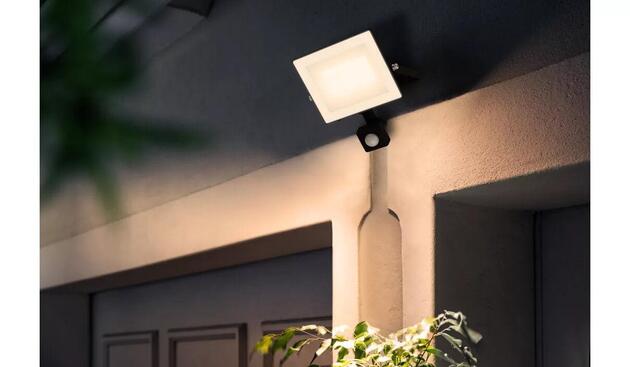 Philips Lois flood BL 30W 30K HV IR Reflektor LED 30W 3200lm 3000K IP65 se senzorem pohybu a soumraku, černý
