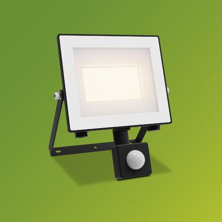 Philips Lois UltraEfficient venkovní LED reflektor Flood Light se senzorem 14W 2600lm 3000K IP65, antracit
