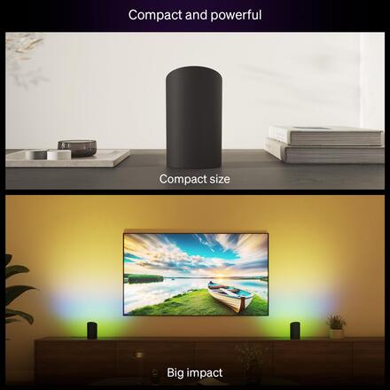 Philips Hue Play Wall ambientní projekční svítidlo 20W, 1035 lm/m, 2000-6500K, RGB, IP20, (2ks), černá