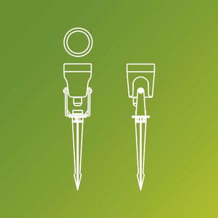 Philips Reuel GardenLink venkovní zapichovací LED reflektor Low Voltage 1,5W 180lm 2700K 24V IP44, černé