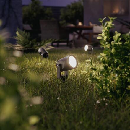Philips Reuel GardenLink venkovní zapichovací LED reflektor Low Voltage 1,5W 180lm 2700K 24V IP44, černé