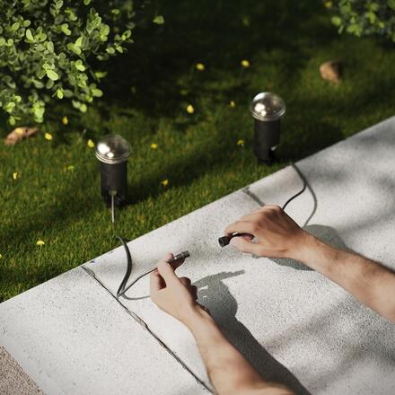 Philips GardenLink Edwina venkovní stojací LED lampa LED 1,5W, 2700K, 24V, černá